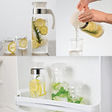 HARIO Pot Slim B Glass Pitcher 1400ml, White