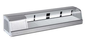 Turbo Air SAK-60L-N refrigerated sushi case, left side condenser viewed from the front