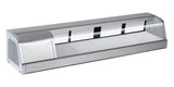 Turbo Air SAK-60L-N refrigerated sushi case, left side condenser viewed from the front