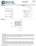 Hoshizaki SR27B-12M official dimension drawing, prep-pan layout and door swing