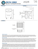 Hoshizaki SR27B-12MD2 official dimension drawing, prep-pan layout and drawer travel