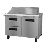 Hoshizaki SR48B-18MD2 48" 18-Pan 2-Drawer/1-Door Mega Top Prep Refrigerator