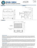 Hoshizaki SR48B-18MD4 official dimension sheet, ingredient-rail layout and drawer construction; see specification notes for manufacturer reference qualifications