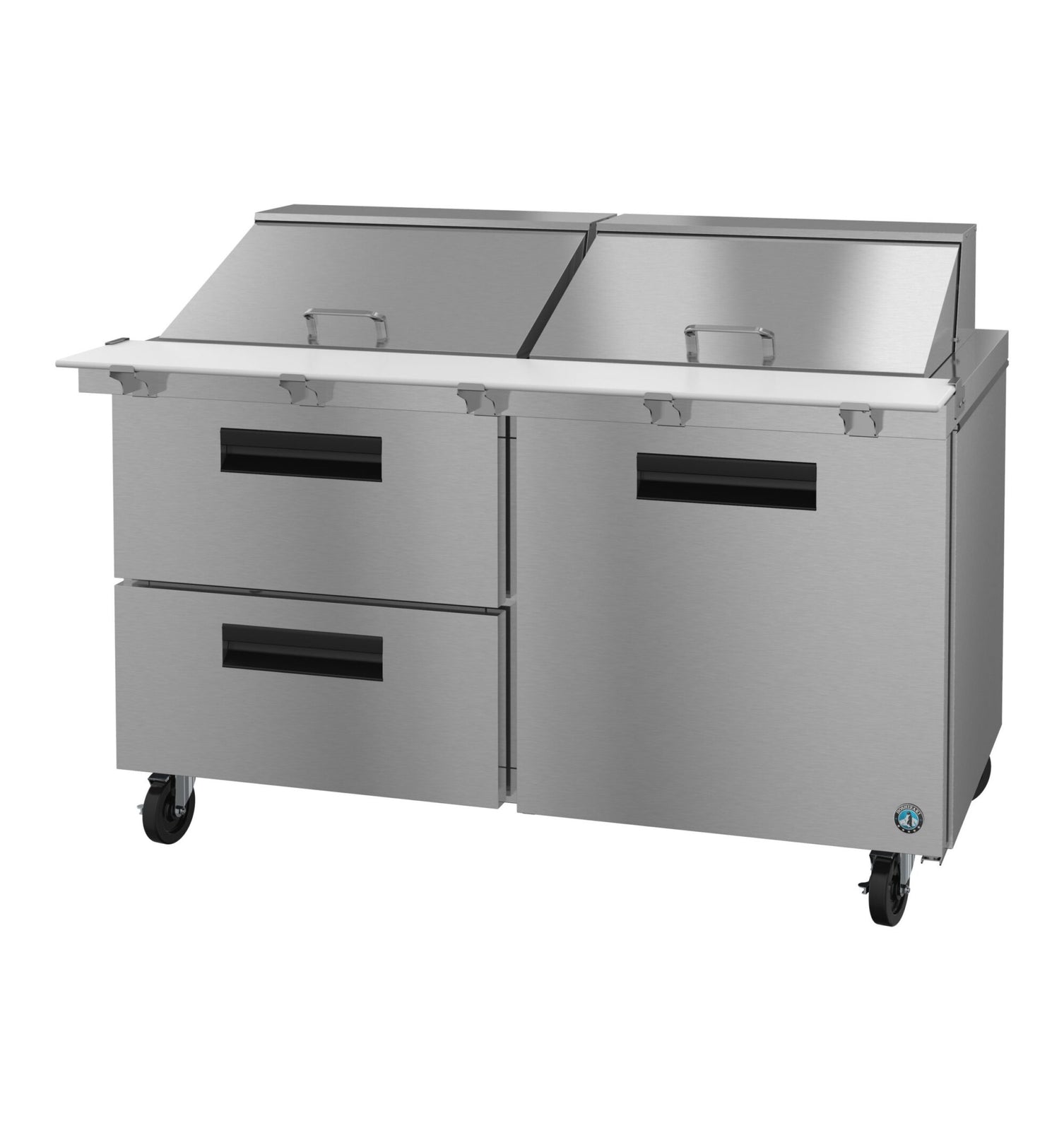 Hoshizaki SR60B-24MD2 60" 24-Pan 2-Drawer/1-Door Mega Top Prep Refrigerator