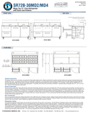 Hoshizaki SR72B-30MD2-30MD4 official dimension sheet, ingredient-rail layout and drawer construction; see specification notes for manufacturer reference qualifications