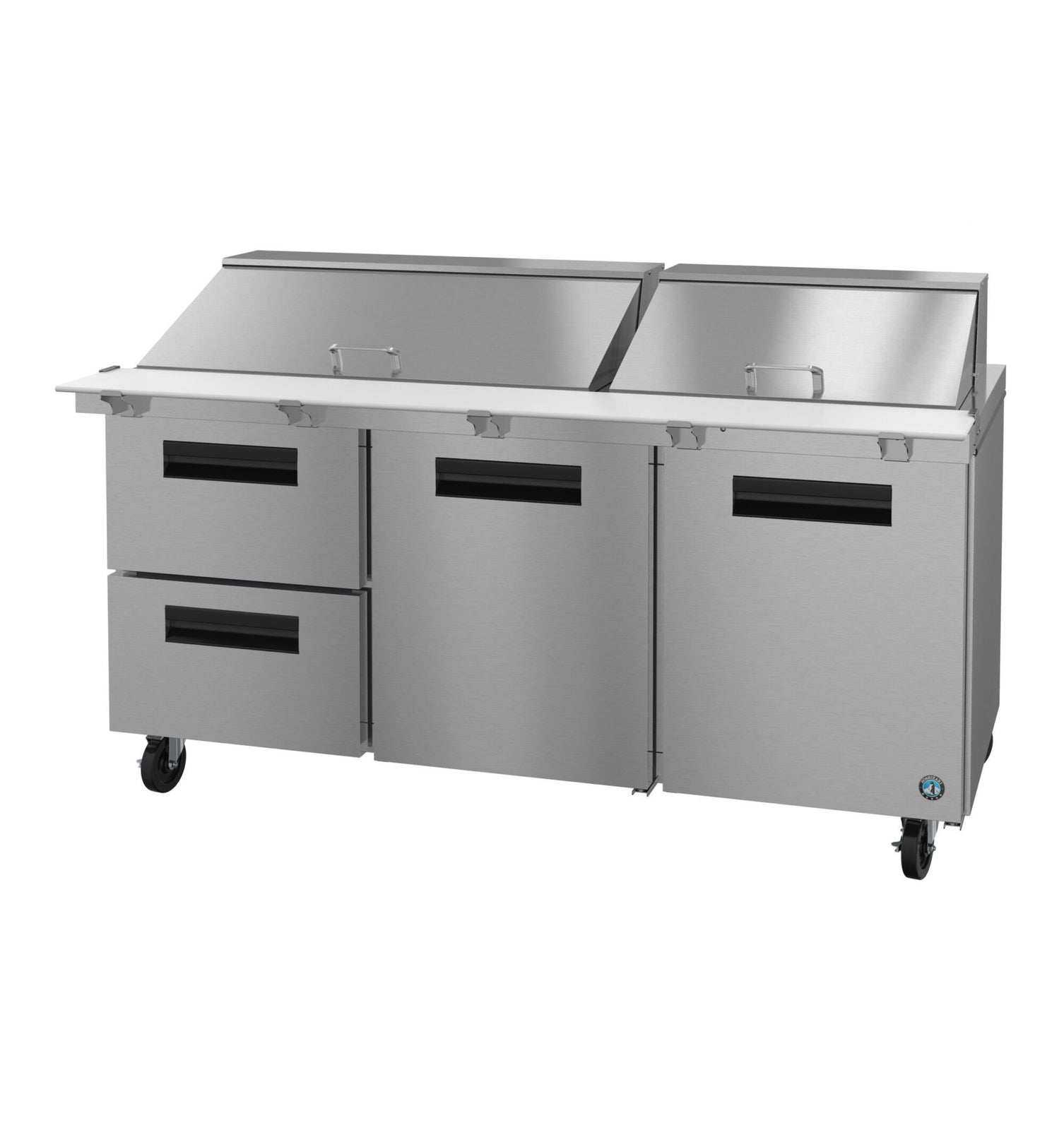 Hoshizaki SR72B-30MD2 72" 30-Pan 2-Drawer/2-Door Mega Top Prep Refrigerator