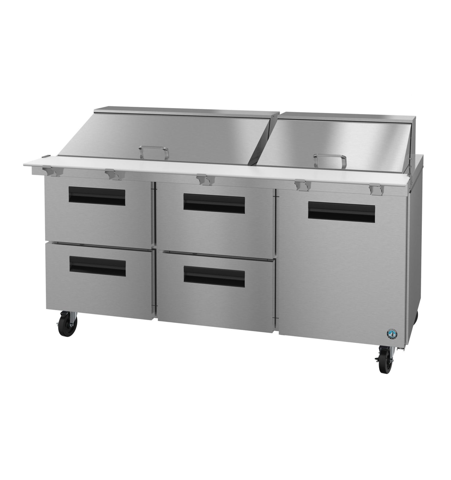 Hoshizaki SR72B-30MD4 72" 30-Pan 4-Drawer/1-Door Mega Top Prep Refrigerator