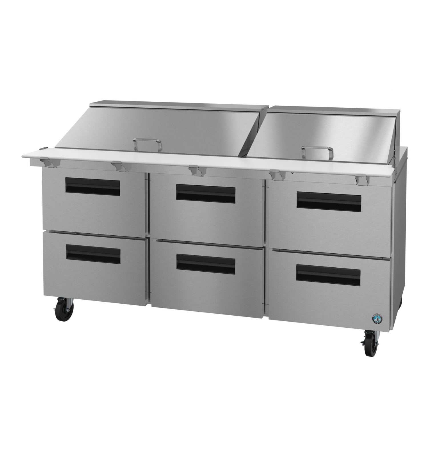 Hoshizaki SR72B-30MD6 72" 30-Pan 6-Drawer Mega Top Prep Refrigerator
