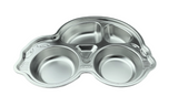 Satin Stainless Steel Kids Tray 5 Compartment, 11-1/2*8-1/2