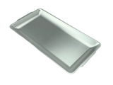Satin Stainless Steel Rectangular Plate, 12-1/2*6-3/8"