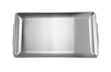 Satin Stainless Steel Rectangular Plate, 16-1/8 * 7-1/16"