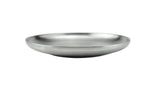 Satin Stainless Steel Round Heavy Duty Plate, 9-15/16"