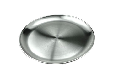 Satin Stainless Steel Round Plate, 10-1/4"