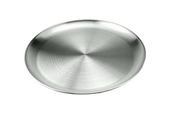 Satin Stainless Steel Round Plate, 11-3/4"