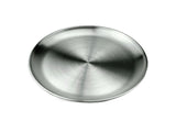Satin Stainless Steel Round Plate, 6-5/8"