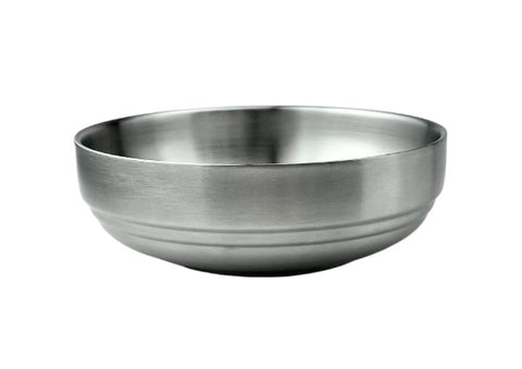 Satin Shallow Round Bowl (Double Vacuum), 4-3/8"D
