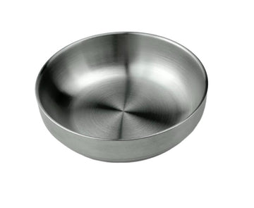 Satin Shallow Round Bowl (Double Vacuum), 4-3/8"D