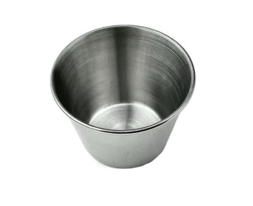 Satin Stainless Steel Sauce Bowl Round 2-3/8"D