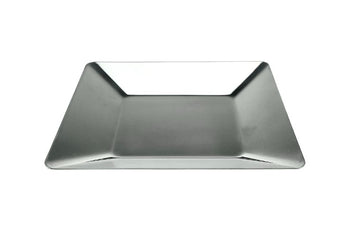 Satin Stainless Steel Square Plate, 6-1/4"