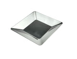 Satin Stainless Steel Square Plate, 6-1/4"