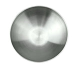 Satin Stainless Steel V-shaped Threaded Salad Bowl, 10-1/4"D