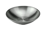 Satin Stainless Steel V-shaped Threaded Salad Bowl, 10-1/4"D
