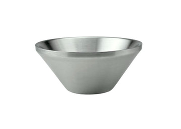 Satin Stainless Steel V-Shaped Salad Bowl, 5-7/8"D*2-3/4"H