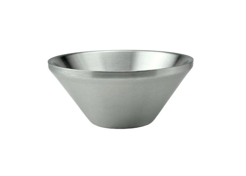Satin Stainless Steel V-Shaped Salad Bowl, 5-7/8"D*2-3/4"H