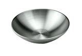 Satin Stainless Steel V-shaped Threaded Salad Bowl, 8-5/8"D