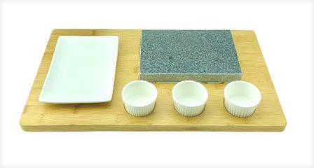 Lunch Combo Wood Tray 19-1/2*11-7/8