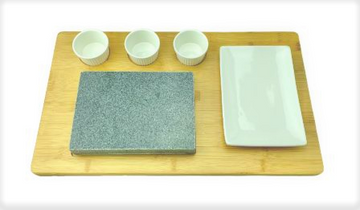 Lunch Combo Wood Tray 19-1/2*11-7/8"