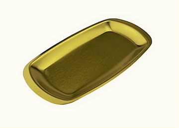 Titanium Rectangular Plate, 7-1/2*5-3/8"D