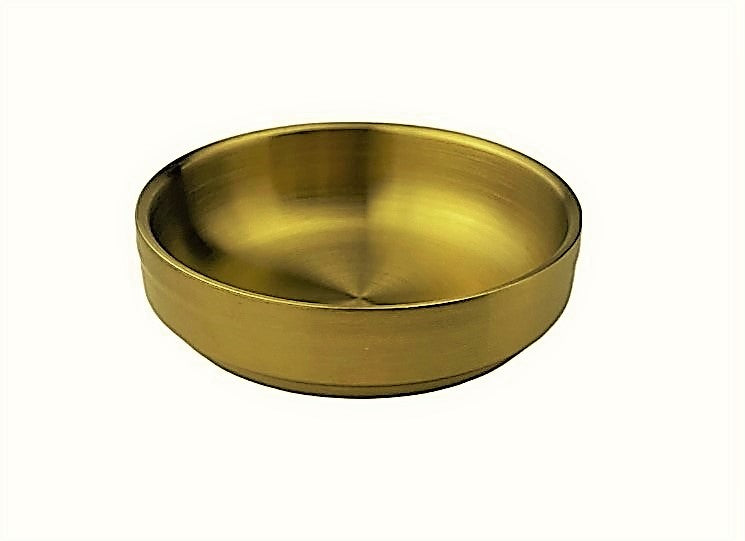 Titanium Shallow Round Bowl (Double Vacuum),  4-3/8"D