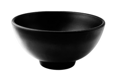 Melamine Rice Bowl 5-1/2”D, Matte Black
