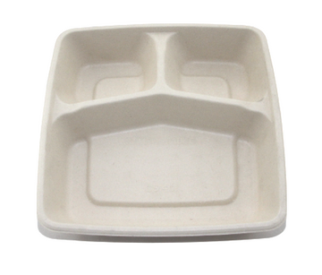 To Go Container w/Clear Lid (50pc) 9"x9"x3"H, Beige