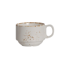8 oz Splash Blanch Stackable Porcelain Tea Cup
