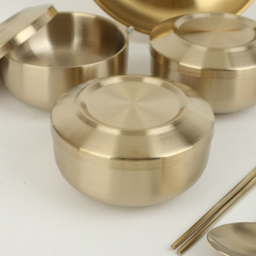 Titanium Rice Bowl (Vacuum), 4.4"Dx2.3"H