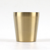 Titanium Cup Water (Vacuum) 7.8oz, 2-3/4″Dx3-1/8″H