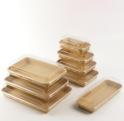 TOGO KRAFT PAPER TRAY / LID