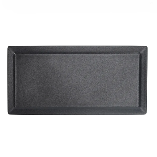 14 x 5’’ Black Porcelain Rectangular Plate
