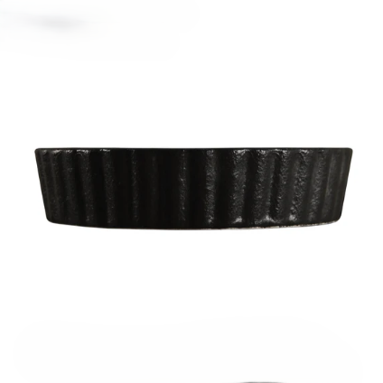 5'' BLACK Round Brulee 6 Oz.