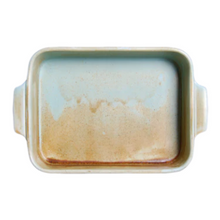 10″ × 6½″ Fire Earth Porcelain Handled Baking Dish, 36 oz