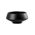 3½″ Black Porcelain Bowl — 2″ High