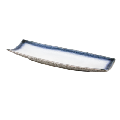 12.75 x 4.75" Rectangular Stoneware Platter SeaCrest