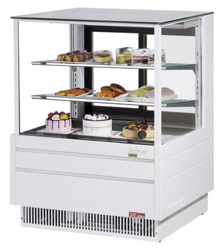 Turbo Air TCGB-36UF-W-N white straight-front refrigerated bakery display case