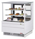 Turbo Air TCGB-36UF-W-N white straight-front refrigerated bakery display case