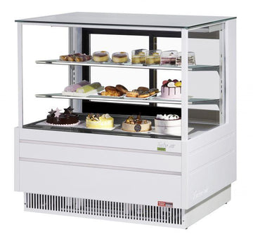 Turbo Air TCGB-48UF-W-N white straight-front refrigerated bakery display case