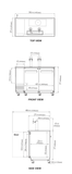 Manufacturer top, front and side dimension drawings for TBD-2SD-N6 and TBD-2SB-N6 beer dispensers; dimensions exclude specified caster and tower allowances.