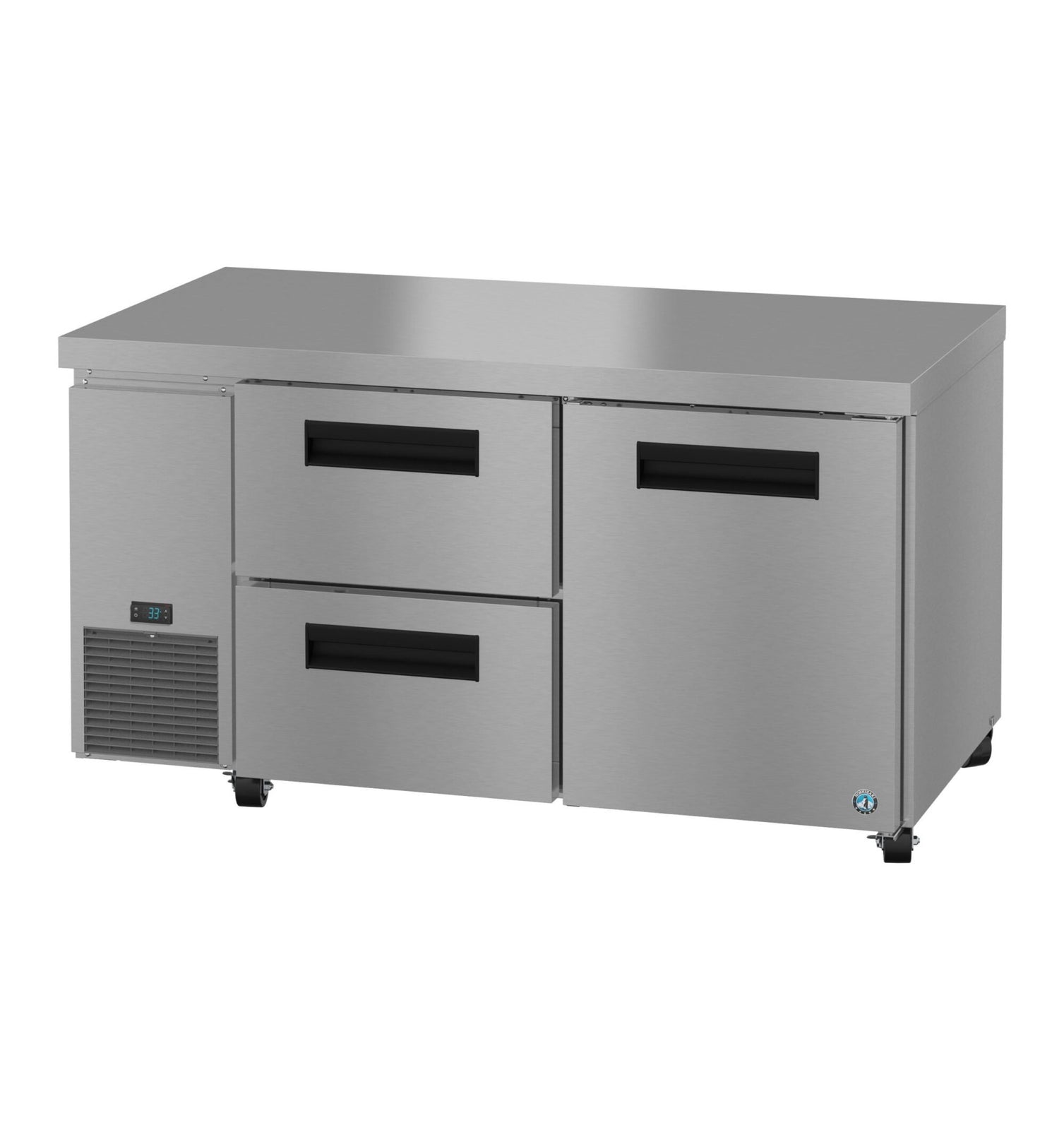 Hoshizaki ULR60B-D2 60" Side-Mount 2-Drawer/1-Door Undercounter Refrigerator