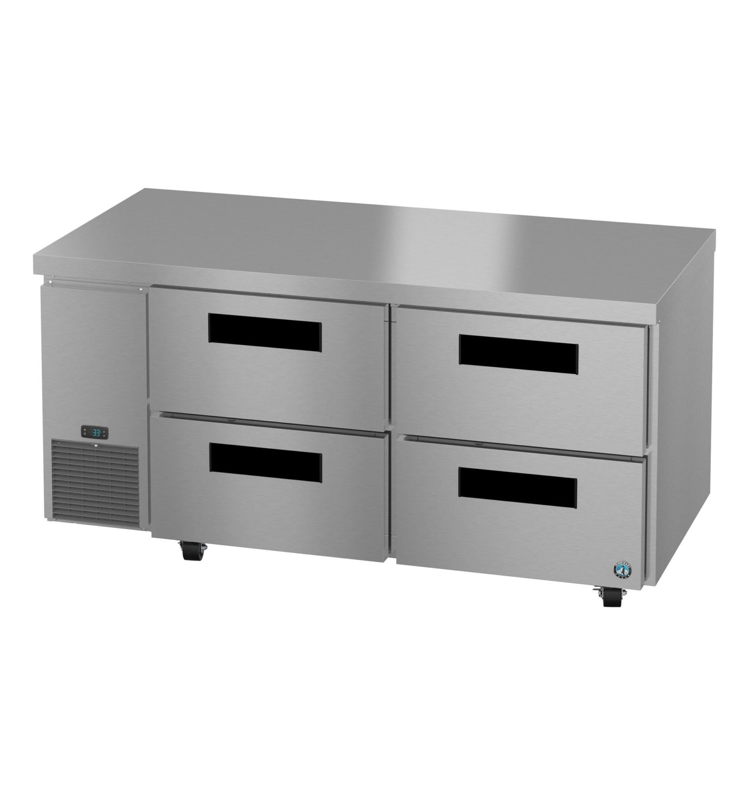 Hoshizaki ULR67B-D4 67" Side-Mount 4-Drawer Undercounter Refrigerator